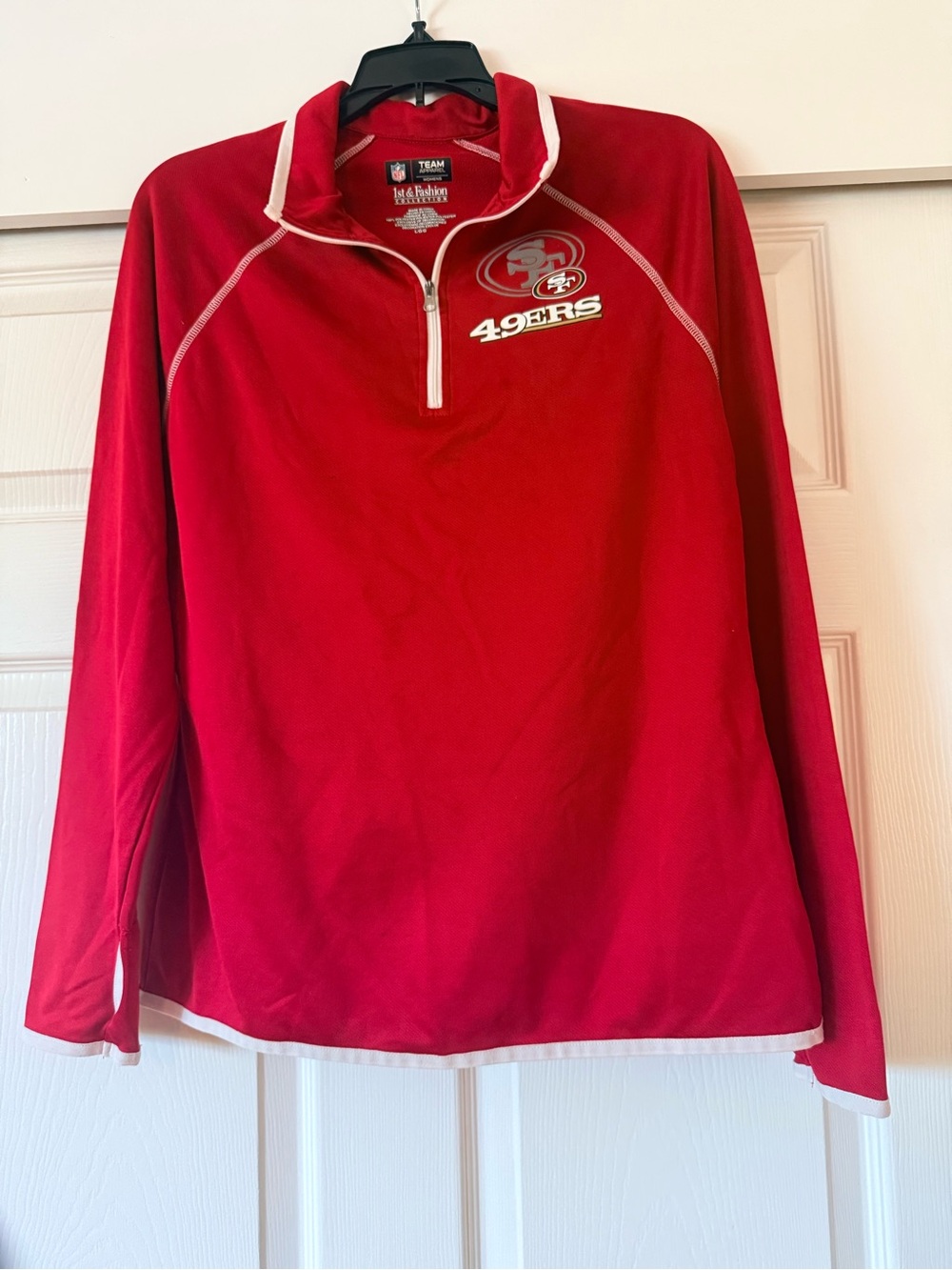 San Francisco 49ers NFL Quarter Zip Pullover